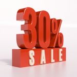 Percentage Sign, 30 Percent Stock Photo