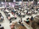 Blur Image Canteen Dining Hall Room Stock Photo