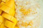 Rice With Mango Stock Photo