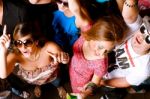 Teens Dancing In Night Club Stock Photo