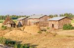 Ethiopian Houses In The Village Stock Photo