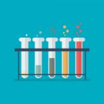 Chemical Laboratory Equipment Test Tubes Stock Photo