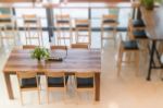 Interior Of Street Coffee Shop Stock Photo