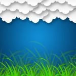 Cloudy Sky Background Means Cloudscape Or Stormy Landscape
 Stock Photo