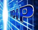 Voip Telephony Indicates Voice Over Broadband And Protocol Stock Photo