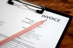 Invoice Letter Head Stock Photo