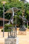 Marbella, Andalucia/spain -july 6 : Statues By Salvador Dali In Stock Photo