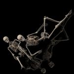 Two Skeletons Stock Photo