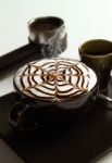 Coffee Latte Art Stock Photo