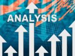 Analysis Graph Shows Data Analytics And Research Stock Photo