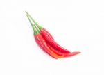 Hot Red Chili Or Chilli Pepper Isolated On White Background Stock Photo