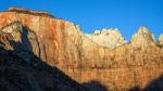 Sunrise Over The West Temple And Altar Of Sacrifice Stock Photo