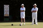 Lawn Bowls Match At Colemans Hatch East Sussex Stock Photo