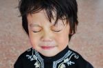 Portrait Of Asian Boy Stock Photo