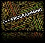 C++ Programming Represents Software Development And Application Stock Photo