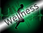 Wellness Words Means Preventive Medicine And Care Stock Photo