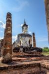 Buddha Statue Among The Ruins Stock Photo