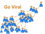 Viral Marketing Indicates Network People And Community Stock Photo