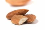 Sweet Almond Drupes Stock Photo