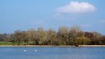 View Of Kneppmill Lake On A Sunny Spring Day Stock Photo