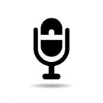 Radio Mic Icon  Illustration Eps10 On White Background Stock Photo