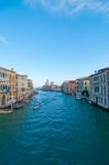 Venice Italy Grand Canal View Stock Photo