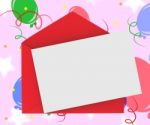 Red Envelope With Note Means Romantic Correspondence Or Love Let Stock Photo