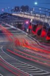 Gateway Bridge Motorway In Brisbane Stock Photo