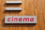 Cinema Sign Stock Photo