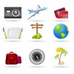 Vacation Icon Stock Photo