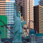 Las Vegas, Nevada/usa - August 1 ; View Of The Replica Statue Of Stock Photo