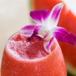 Fresh Watermelon Smoothie Stock Photo