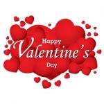 Valentine's Day And Red Heart Isolated On White Background.  Valentine's Day Stock Photo