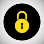 Lock Icon Stock Photo