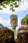 High Angle View Khao Tapu Island Stock Photo