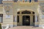 View Of The City Hall In Malaga Stock Photo