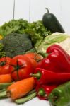 Pile Of Tasty And Healthy Vegetables Stock Photo