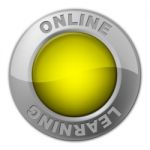 Online Button Represents World Wide Web And Knob Stock Photo