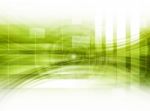 Green Abstract Technology Background Stock Photo