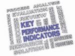 3d Image Key Performance Indicators Issues Concept Word Cloud Ba Stock Photo