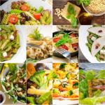 Healthy And Tasty Italian Food Collage Stock Photo