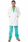 Experienced Doctor, Full Length Portrait Stock Photo