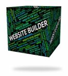 Website Builder Means Websites Construction And Constructor Stock Photo