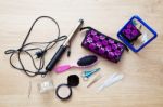 Set Of Female Accessories Stock Photo