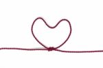 Heart Shaped Knot On A Rope Stock Photo