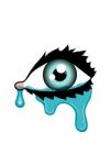 Crying Eye Stock Photo