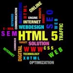 Html 5 Stock Photo