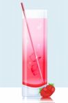 Strawberry Mocktail Stock Photo