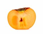 Persimmon Isolated On The White Background Stock Photo