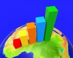 Africa Graph Indicates Financial Report And Analysis Stock Photo